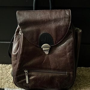 Joanel pebbled leather backpack